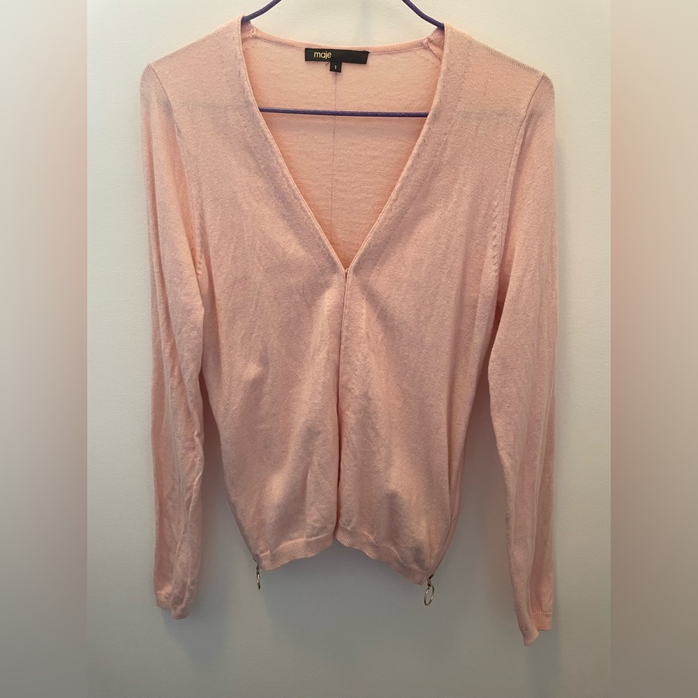Maje Pink Cardigan